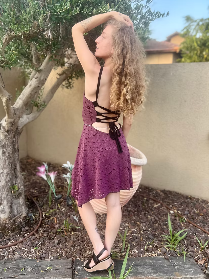 MAGIC Purple-Pink Lace Dress