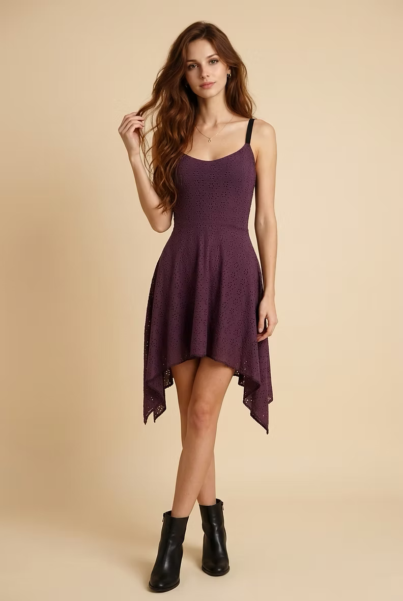 MAGIC Purple-Pink Lace Dress