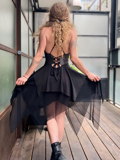 DARK LOVE Dress – Matte Black