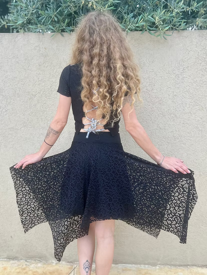 Dream Skirt – Black Lace Magic in Motion