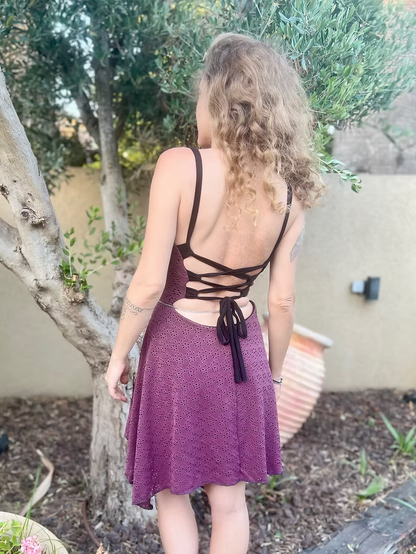 MAGIC Purple-Pink Lace Dress