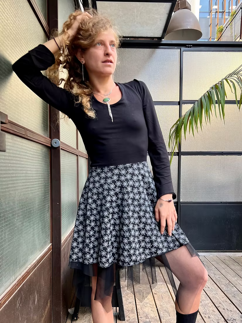 DANI Winter Dress – White Flowers