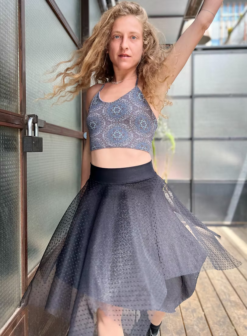 MOON Skirt – Black Dots