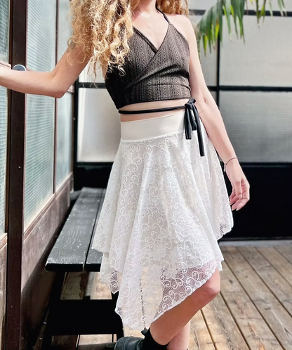MOON Skirt – White Lace
