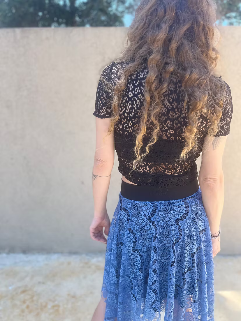 Whisper Lace Top – Black