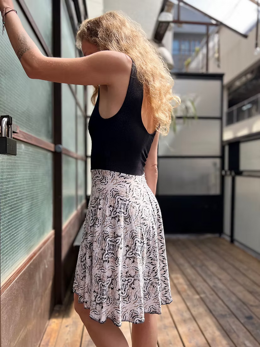 GAIA WHITE PRINT Dress