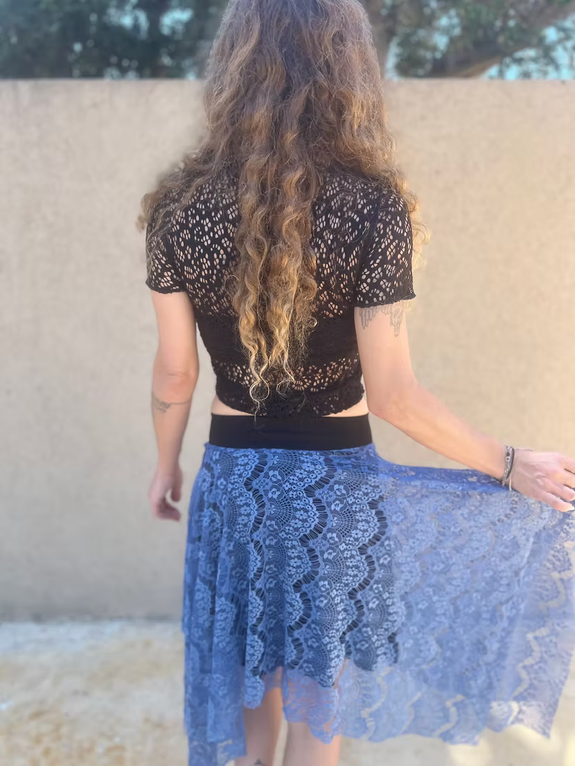 Whisper Lace Top – Black