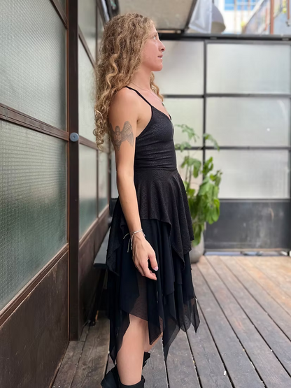 DARK LOVE Black Sparkle Dress