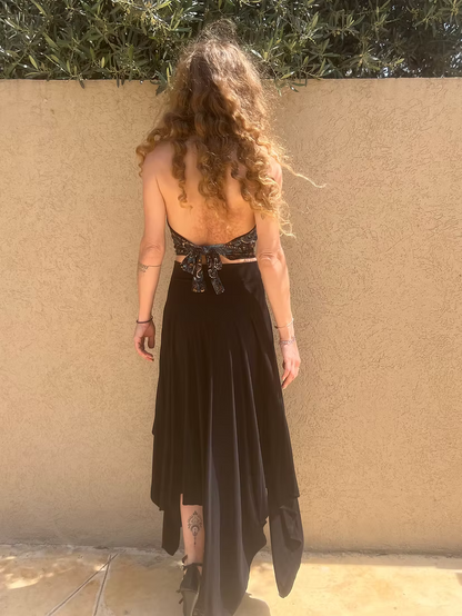 FAIRY Long Skirt – Black Flow Edition