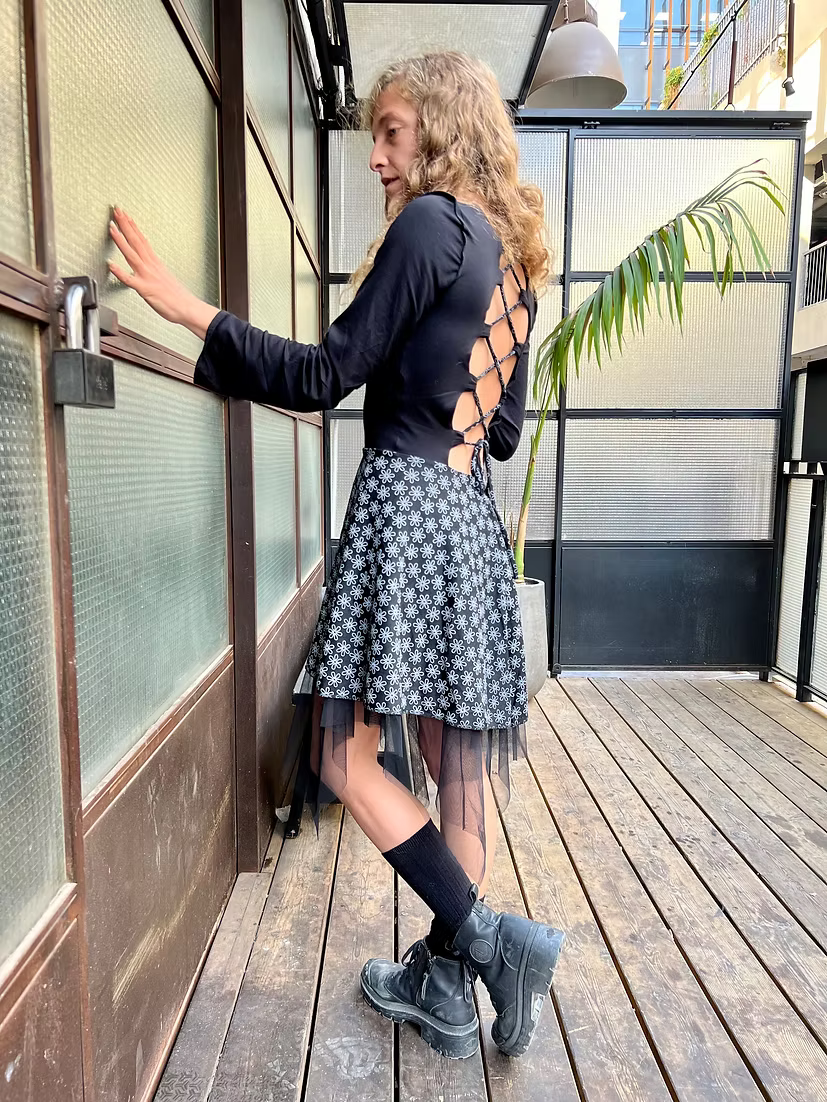 DANI Winter Dress – White Flowers