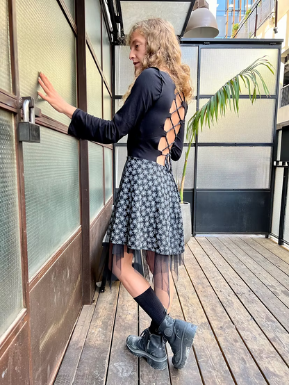 DANI Winter Dress – White Flowers