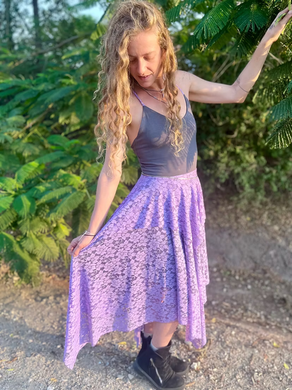 MYSTIC Rose Lace Dress – Lilac Magic