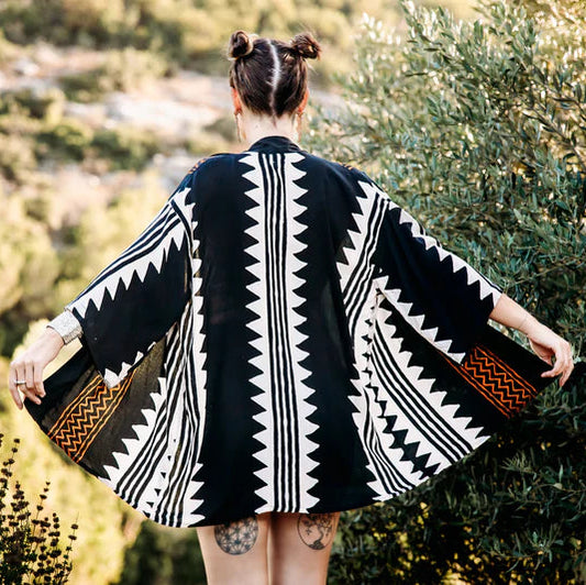GEO Print WO Short Kimono