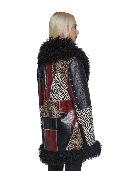 FERAL ICON Patchwork Coat