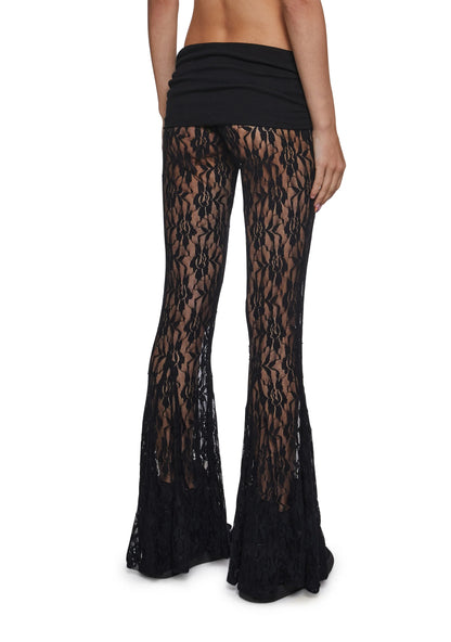 Lace Flare Pants