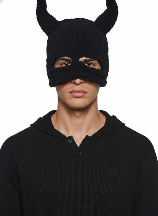 UNISEX EAR FLAP KNIT FACE MASK
