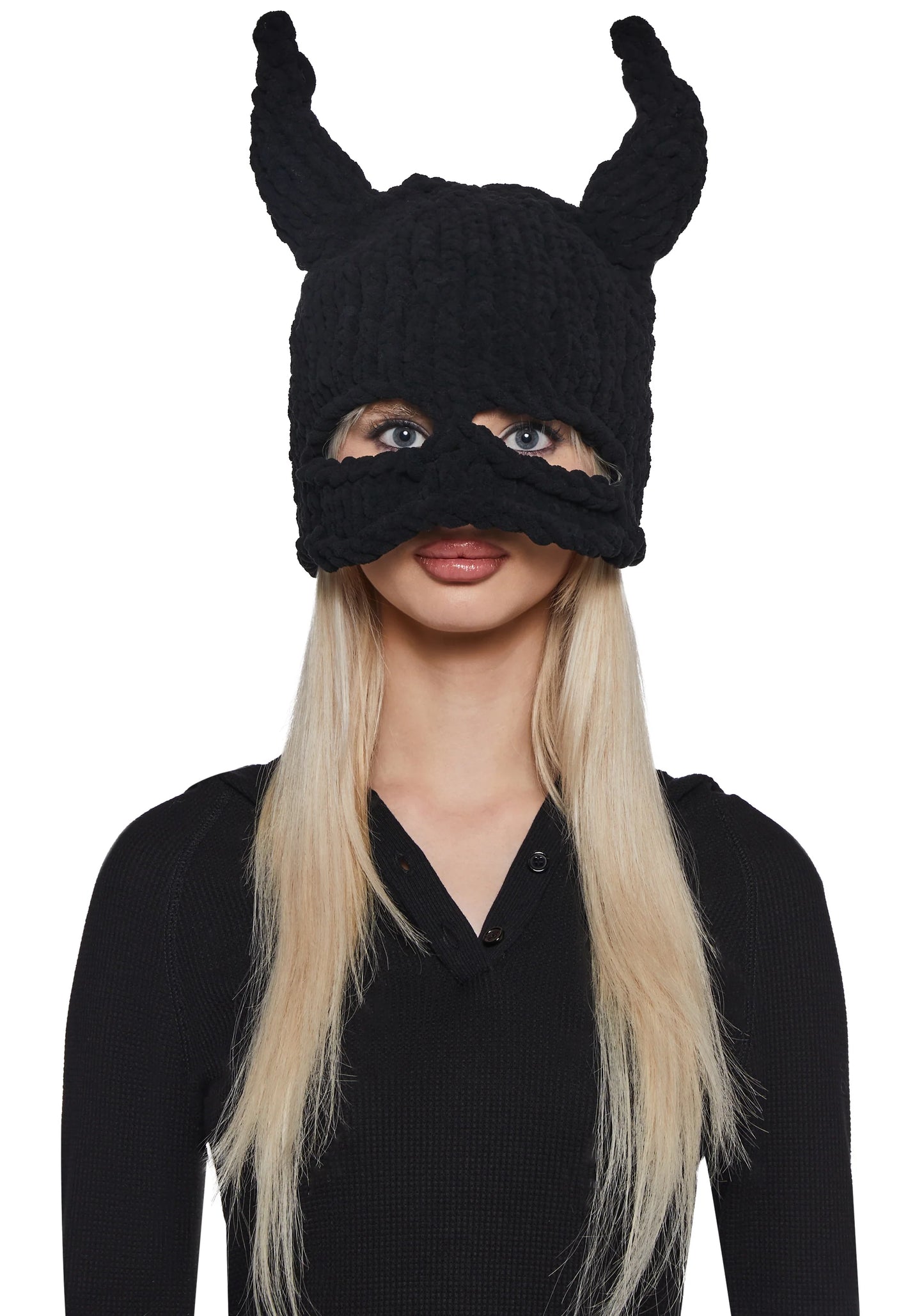 UNISEX EAR FLAP KNIT FACE MASK