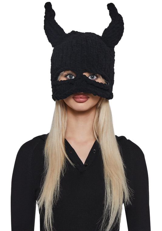 UNISEX EAR FLAP KNIT FACE MASK