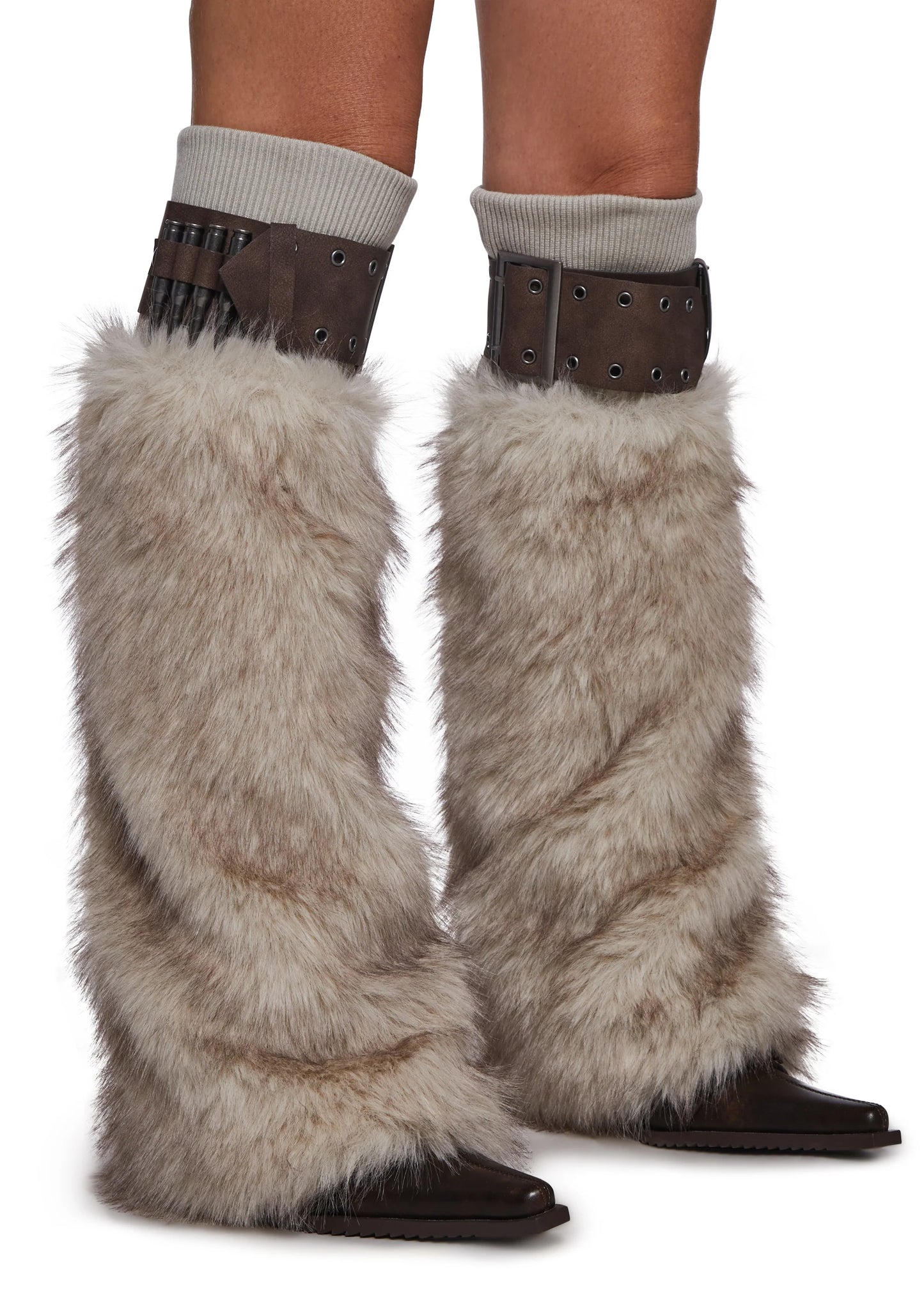 Army Faux Fur Boot Covers
