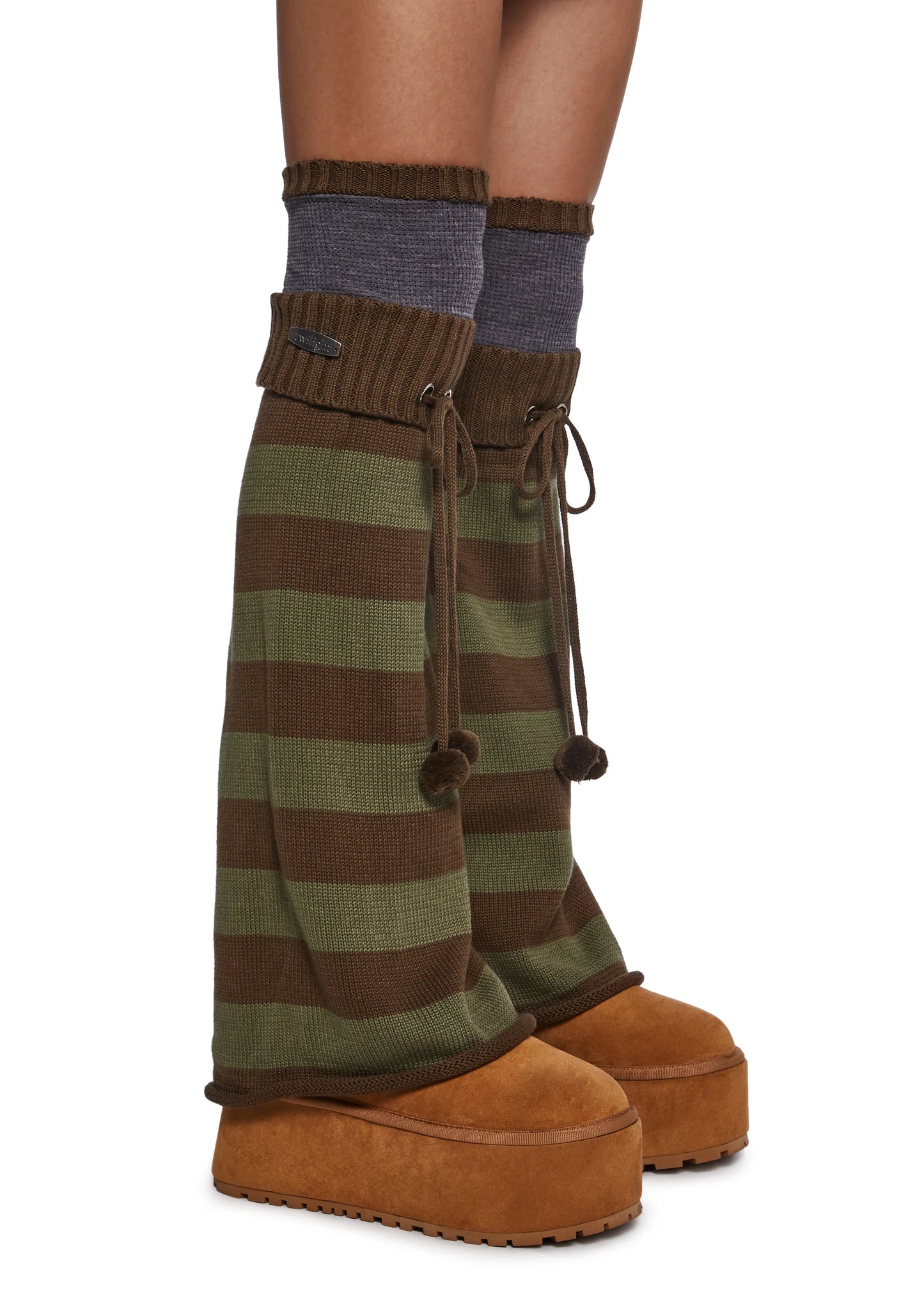 KNIT STRIPS Leg Warmers