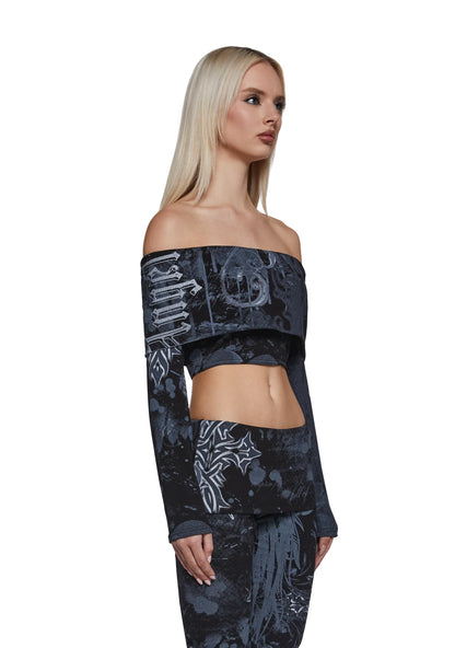 ELITE Off Shoulder Crop Top