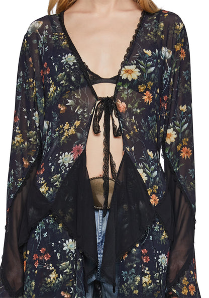 Boho Petal Lace Duster