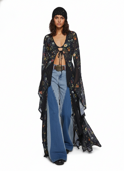 Boho Petal Lace Duster