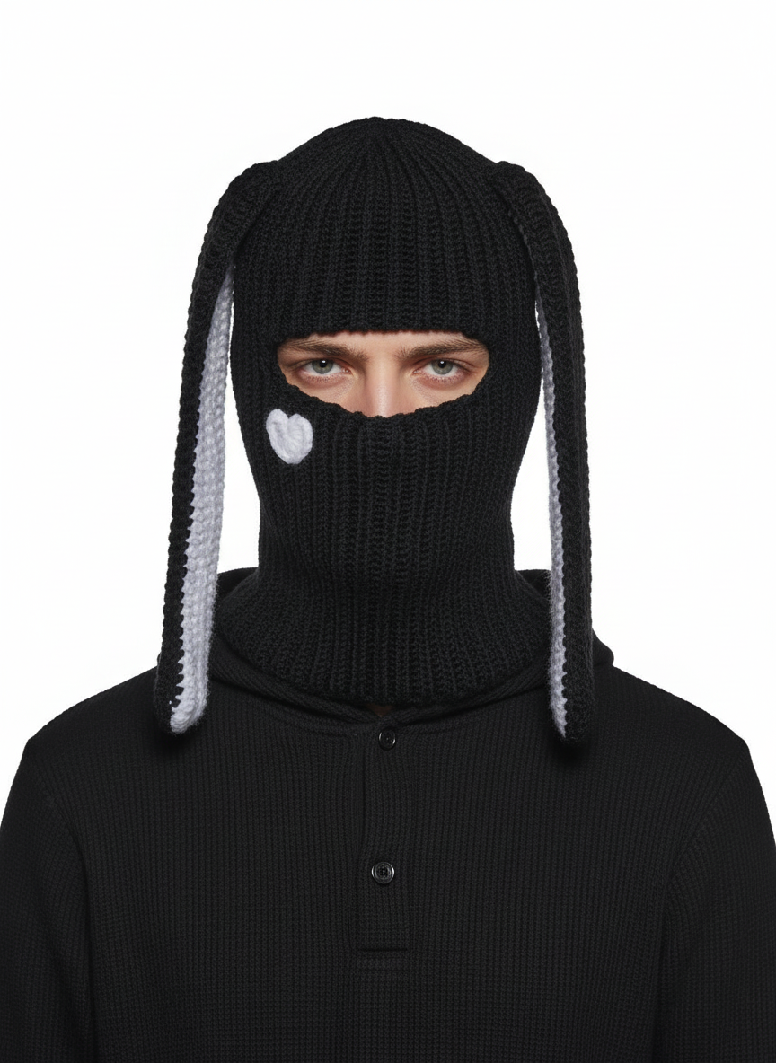 UNIESX BUNNY EARS FACE MASK