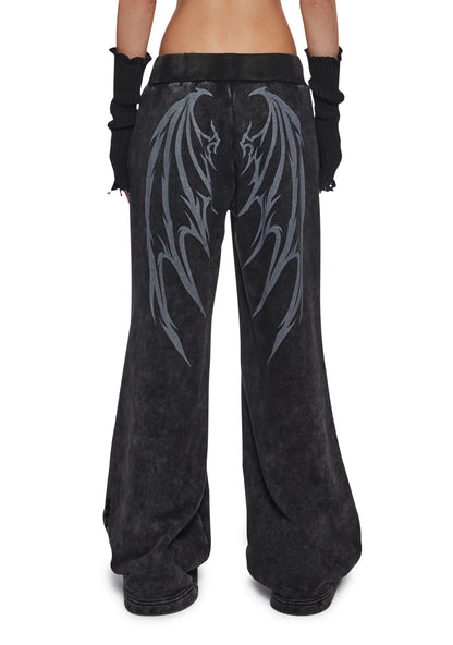 WINGED Wide-Leg Sweatpants