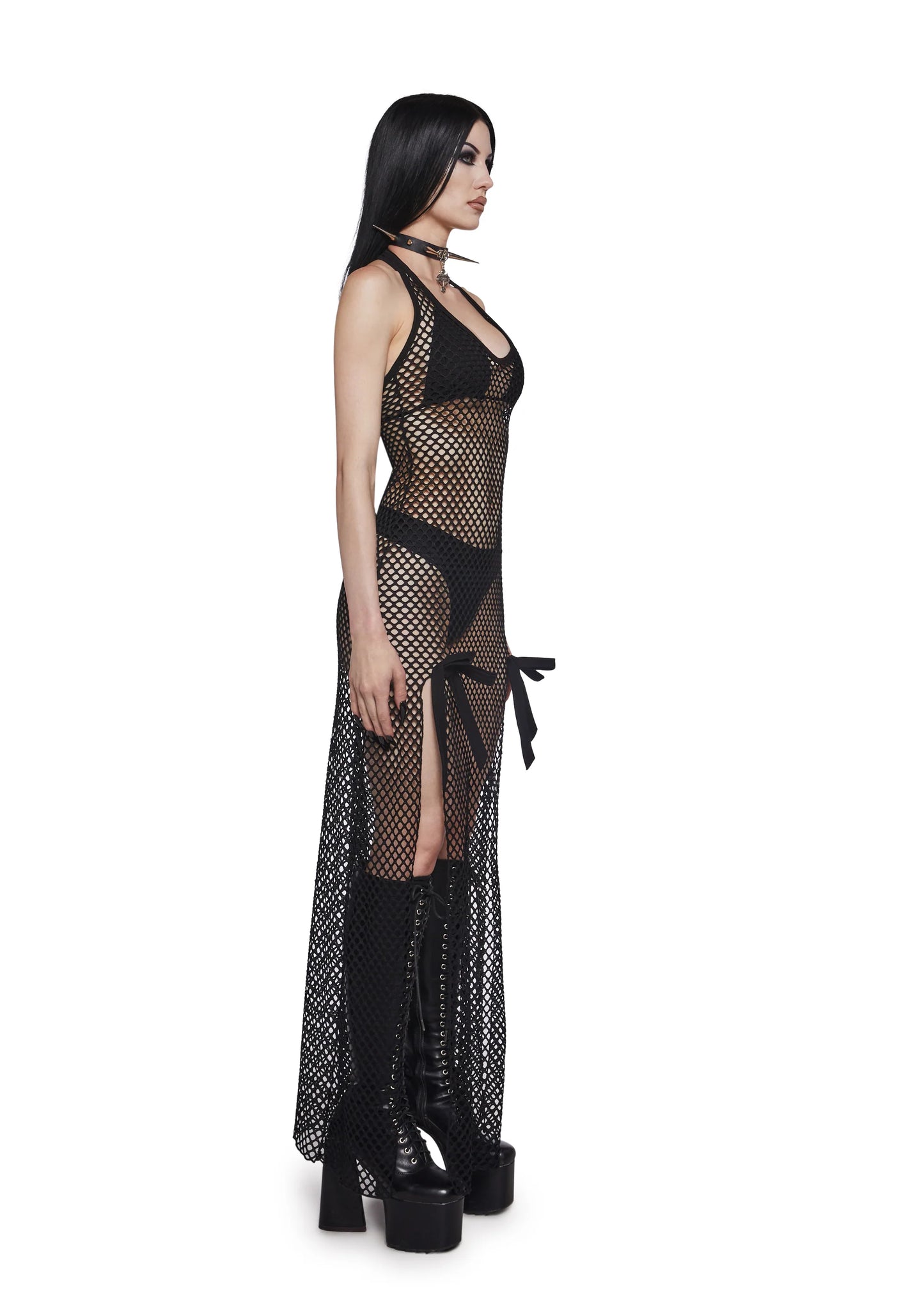 Eclipse Bow Mesh Maxi