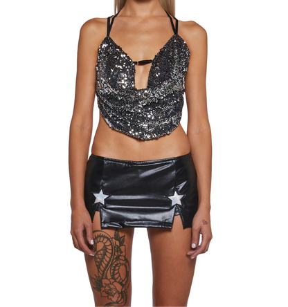 Sequin Top – Silver