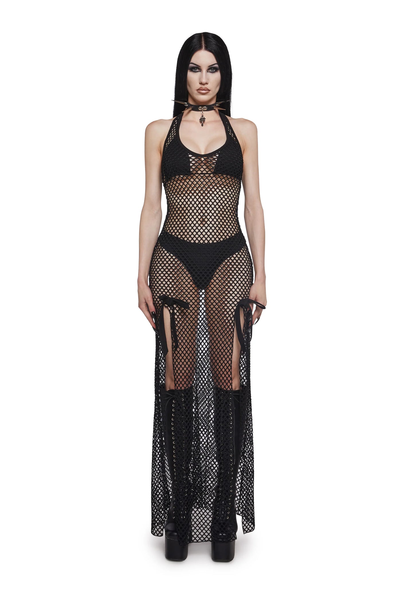 Eclipse Bow Mesh Maxi