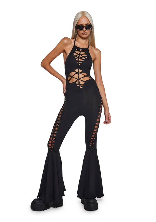 TIDAL SHREDDED JUMPSUIT