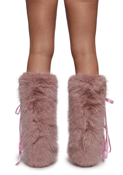 PINK BOWS Leg Warmers