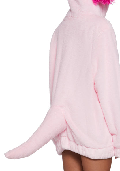AXOLOTL DREAM FAUX FUR HOODIE