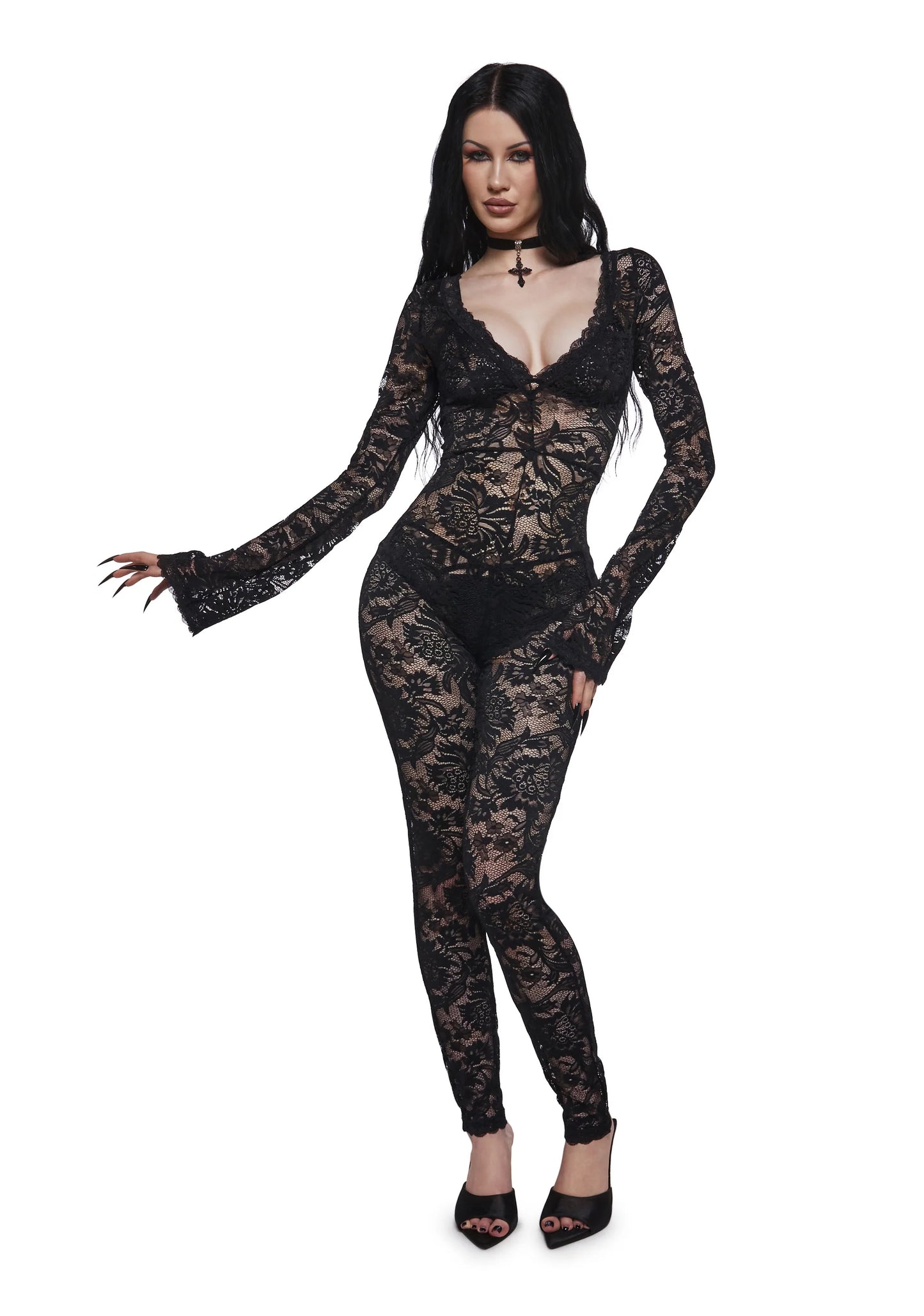 NIGHTBLOOM LACE CATSUIT