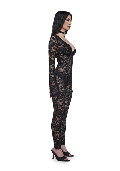 NIGHTBLOOM LACE CATSUIT