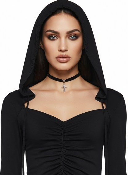 Fairy Hooded Mini — Black