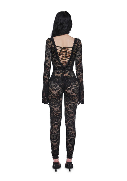 NIGHTBLOOM LACE CATSUIT