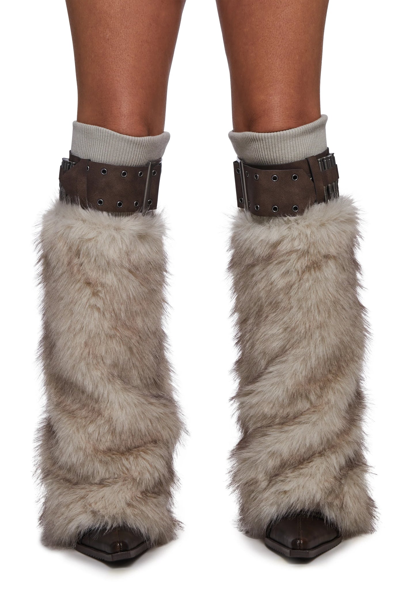Army Faux Fur Boot Covers