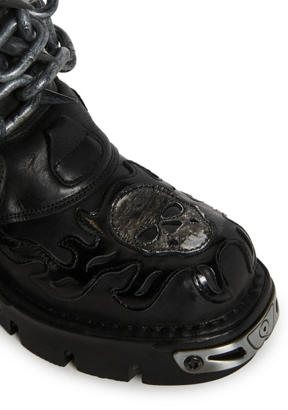 CHAINS BOOTS - BLACK