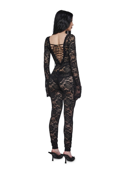 NIGHTBLOOM LACE CATSUIT