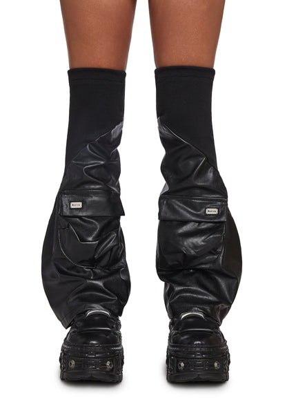 PU RAVE Leg Warmers