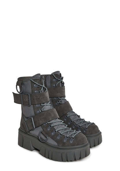 ROGUE CLASH COMBAT BOOTS - GREY