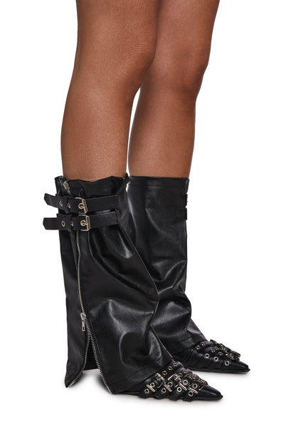 Double Buckle  Leg Warmers