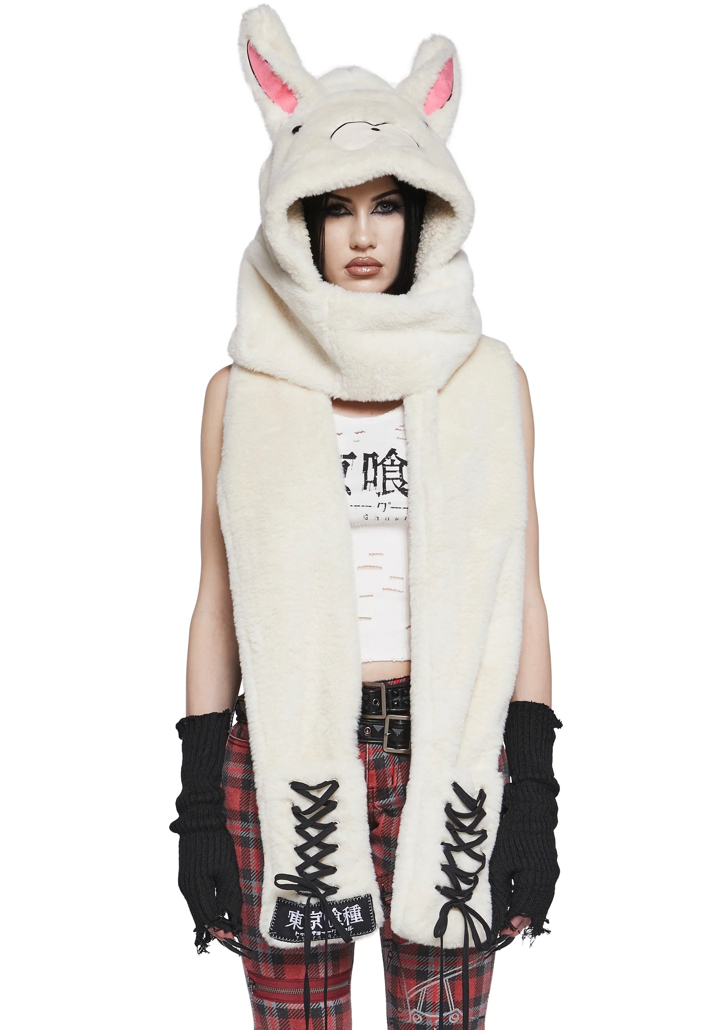WHITE RABBIT SCARF