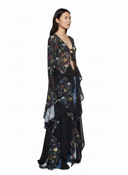 Boho Petal Lace Duster