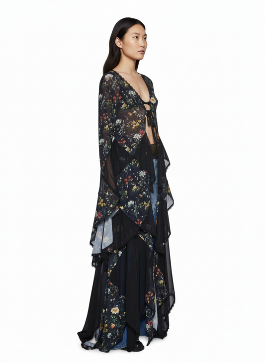 Boho Petal Lace Duster