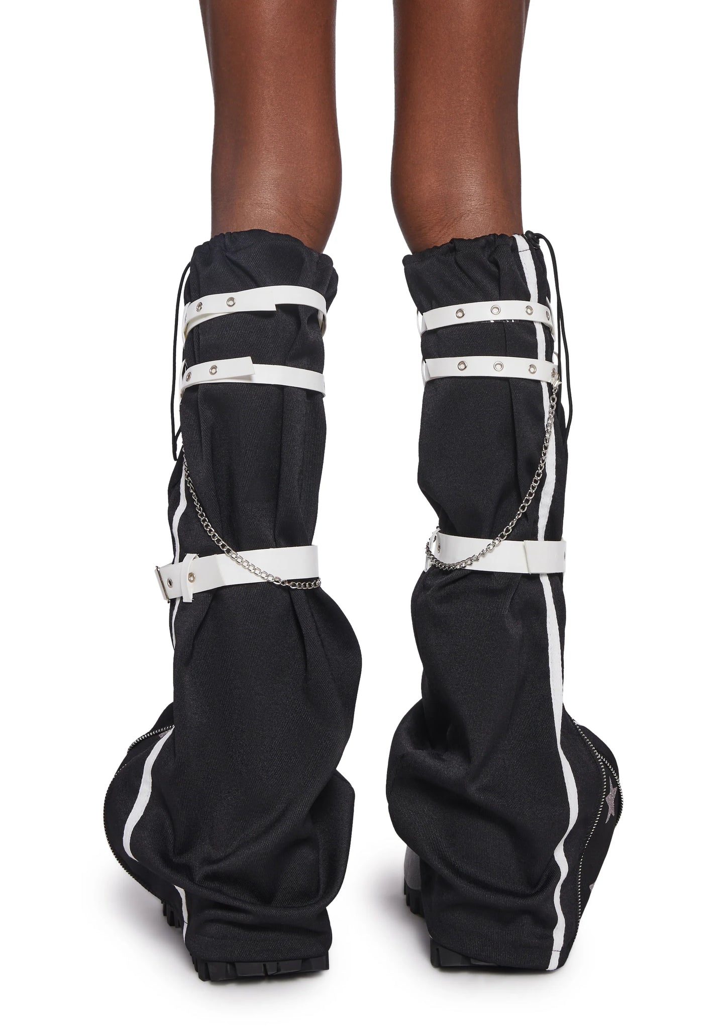 Star Leg Warmers With Buckles