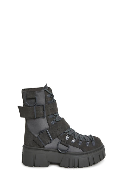 ROGUE CLASH COMBAT BOOTS - GREY